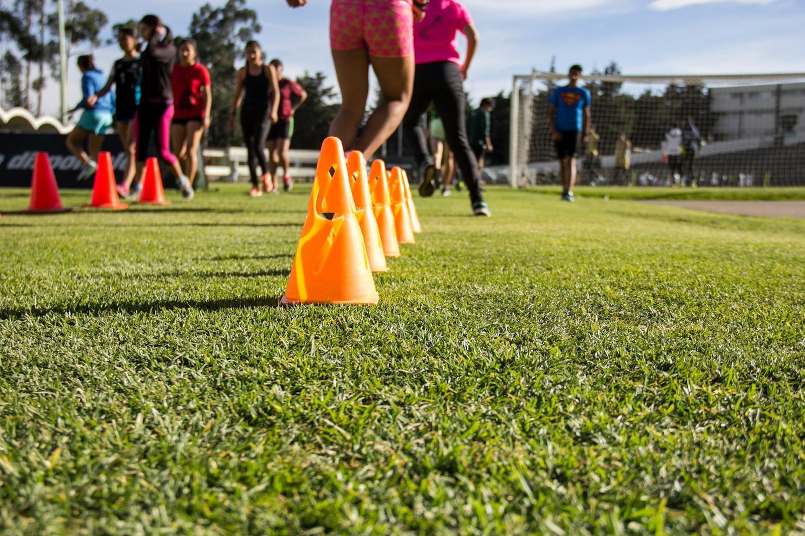Sports training in action